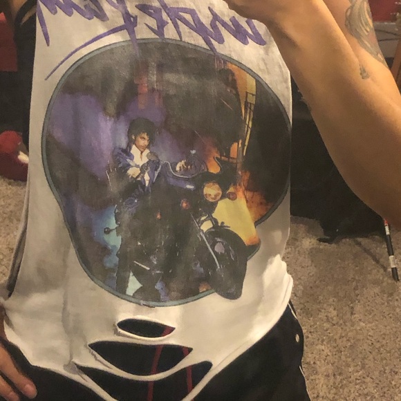 PRINCE PURPLE RAIN *reconstructed* Tee - Picture 2 of 8